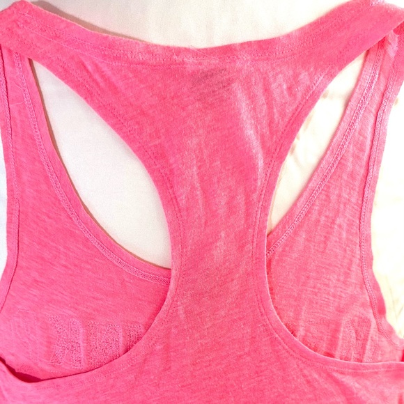 Victoria Secret PINK Bling tank.  Hot pink tank with PINK in Glitter - Picture 4 of 4
